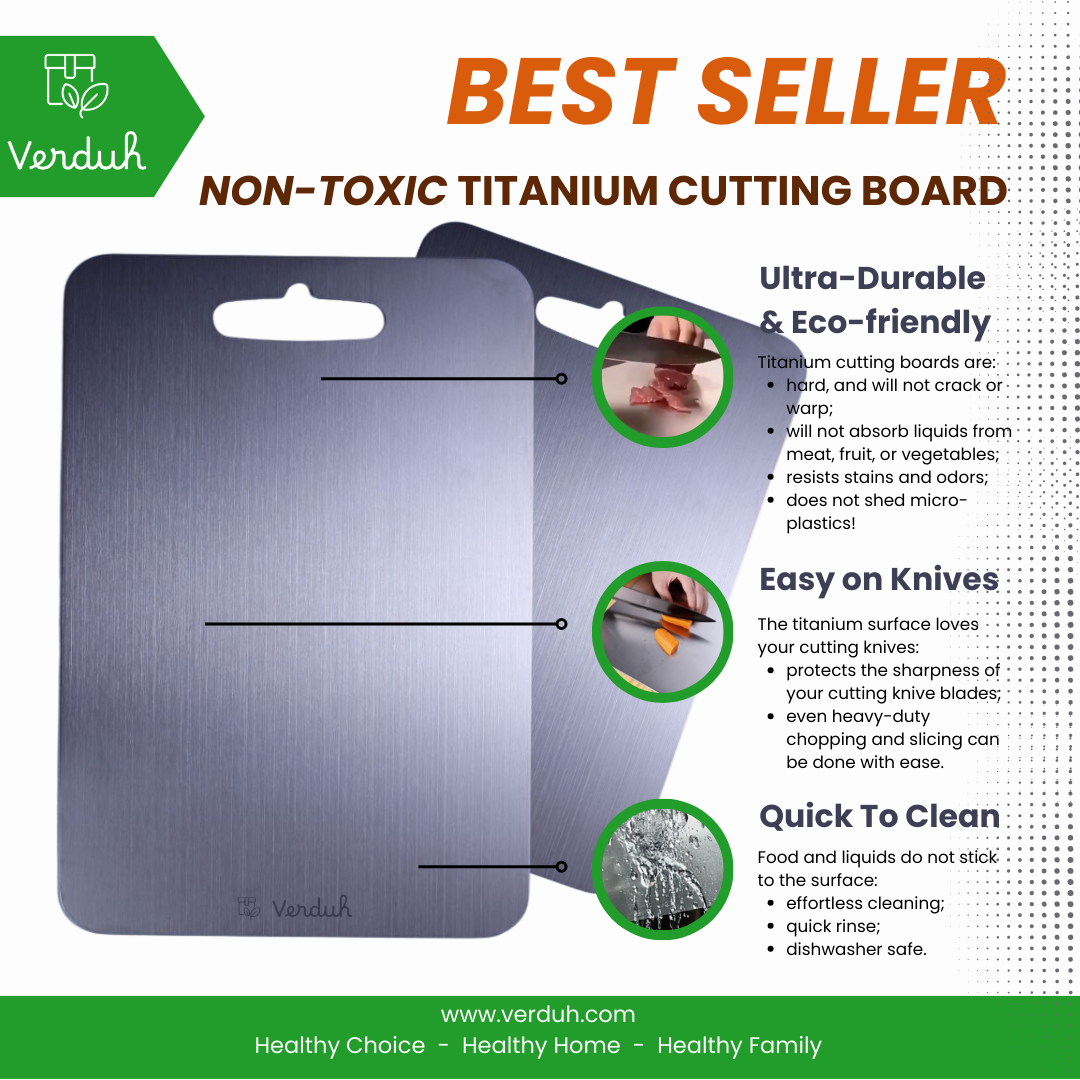 Non-Toxic Titanium Cutting Board